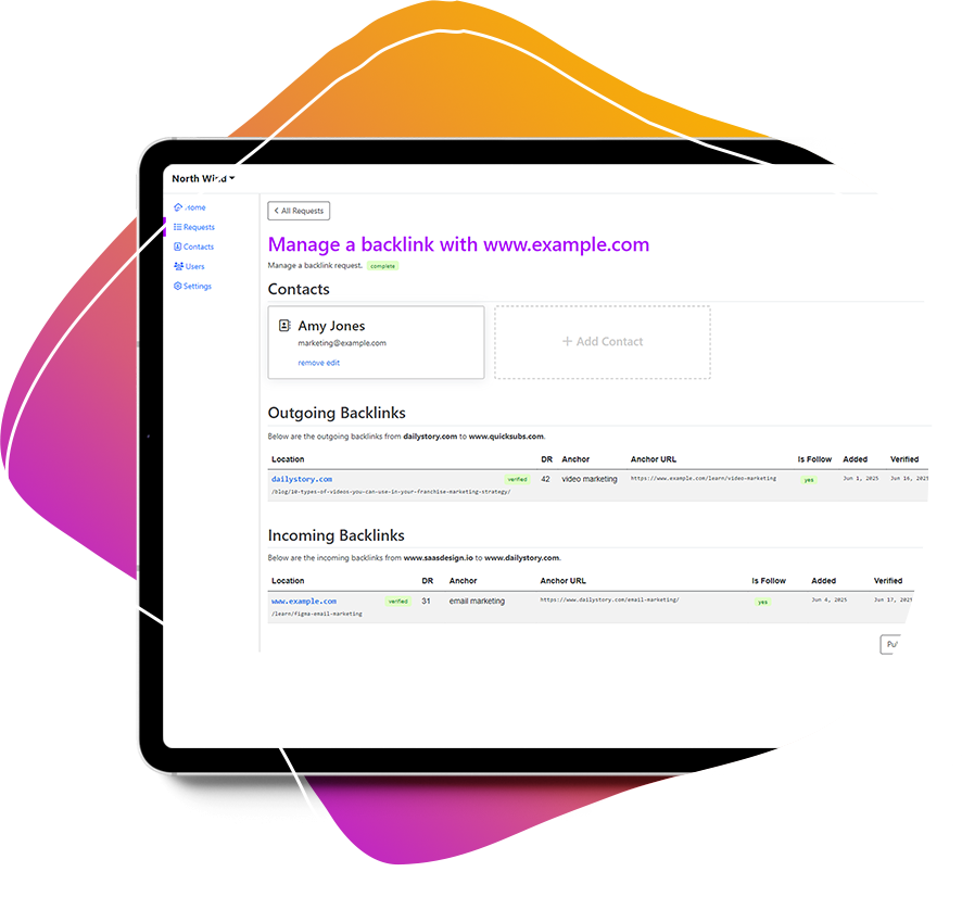 Manage backlink and guest post requests with Backlink Monkey